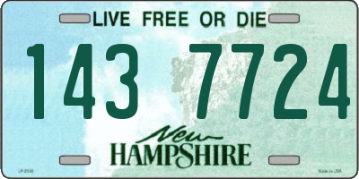 NH license plate 1437724