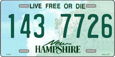 NH license plate 1437726