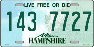 NH license plate 1437727