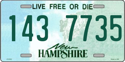 NH license plate 1437735