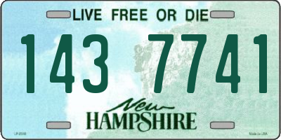 NH license plate 1437741