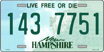 NH license plate 1437751