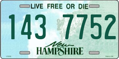 NH license plate 1437752