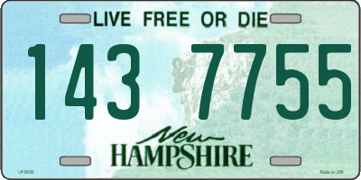 NH license plate 1437755