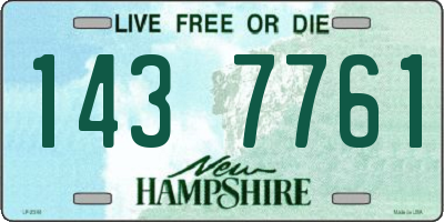 NH license plate 1437761