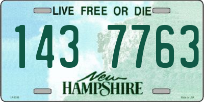 NH license plate 1437763