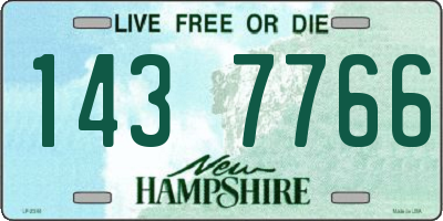 NH license plate 1437766