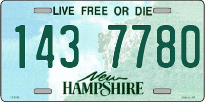 NH license plate 1437780