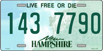 NH license plate 1437790