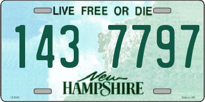 NH license plate 1437797