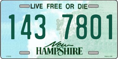 NH license plate 1437801