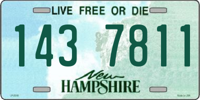 NH license plate 1437811