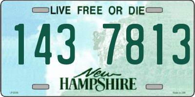 NH license plate 1437813