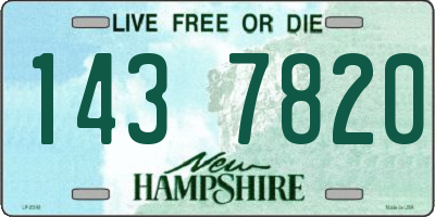 NH license plate 1437820
