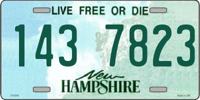 NH license plate 1437823
