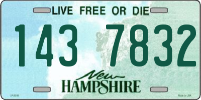 NH license plate 1437832