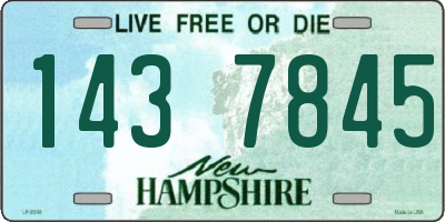 NH license plate 1437845