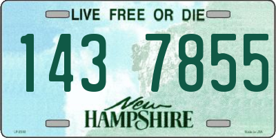 NH license plate 1437855