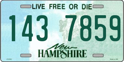 NH license plate 1437859