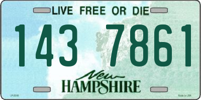 NH license plate 1437861