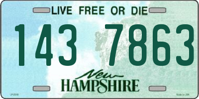 NH license plate 1437863