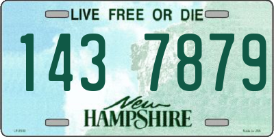 NH license plate 1437879