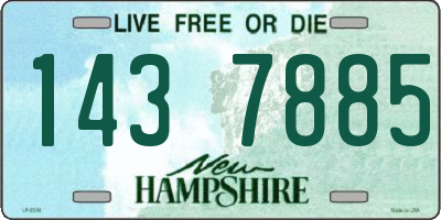 NH license plate 1437885