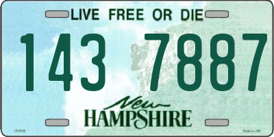 NH license plate 1437887