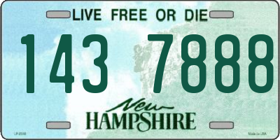 NH license plate 1437888