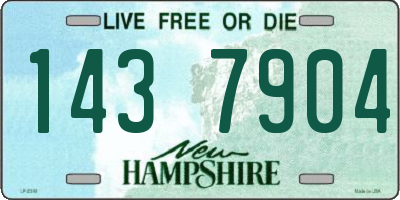 NH license plate 1437904