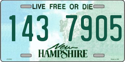 NH license plate 1437905