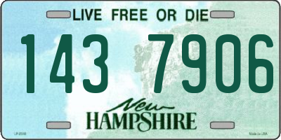 NH license plate 1437906