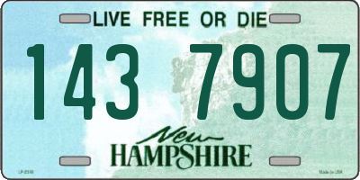 NH license plate 1437907