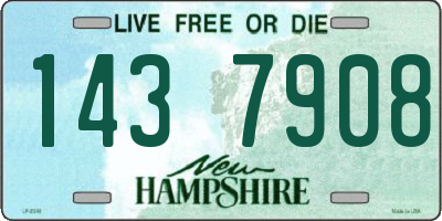 NH license plate 1437908
