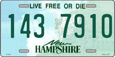 NH license plate 1437910