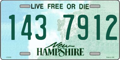 NH license plate 1437912