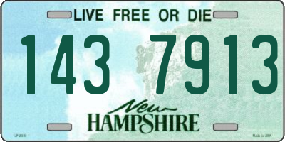 NH license plate 1437913