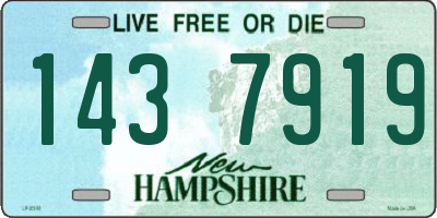 NH license plate 1437919