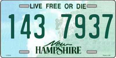 NH license plate 1437937