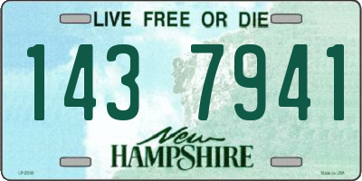 NH license plate 1437941