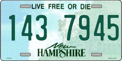 NH license plate 1437945