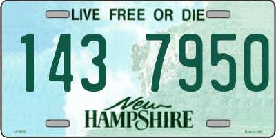 NH license plate 1437950