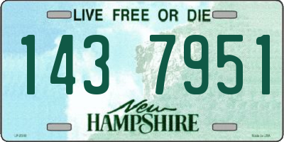 NH license plate 1437951