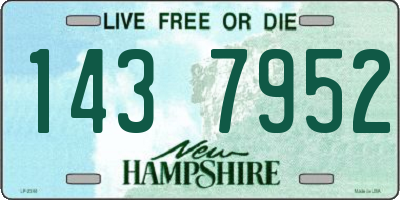 NH license plate 1437952