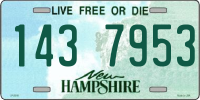 NH license plate 1437953