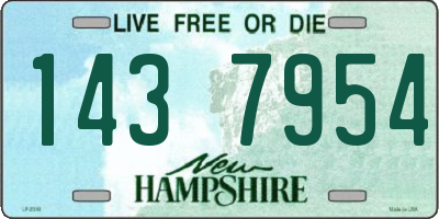 NH license plate 1437954