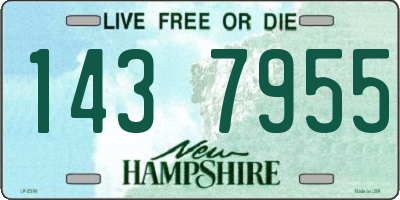 NH license plate 1437955