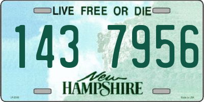 NH license plate 1437956