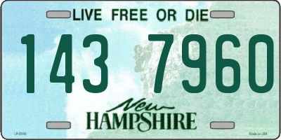 NH license plate 1437960