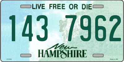 NH license plate 1437962